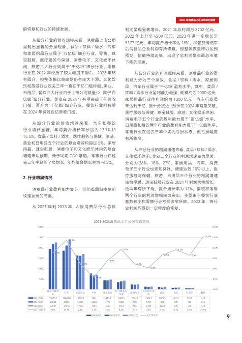 消费品上市公司研究报告