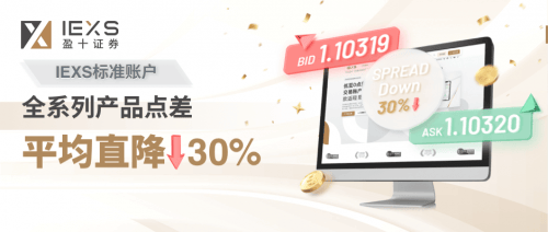 IEXS盈十证券大幅下调标准账户点差